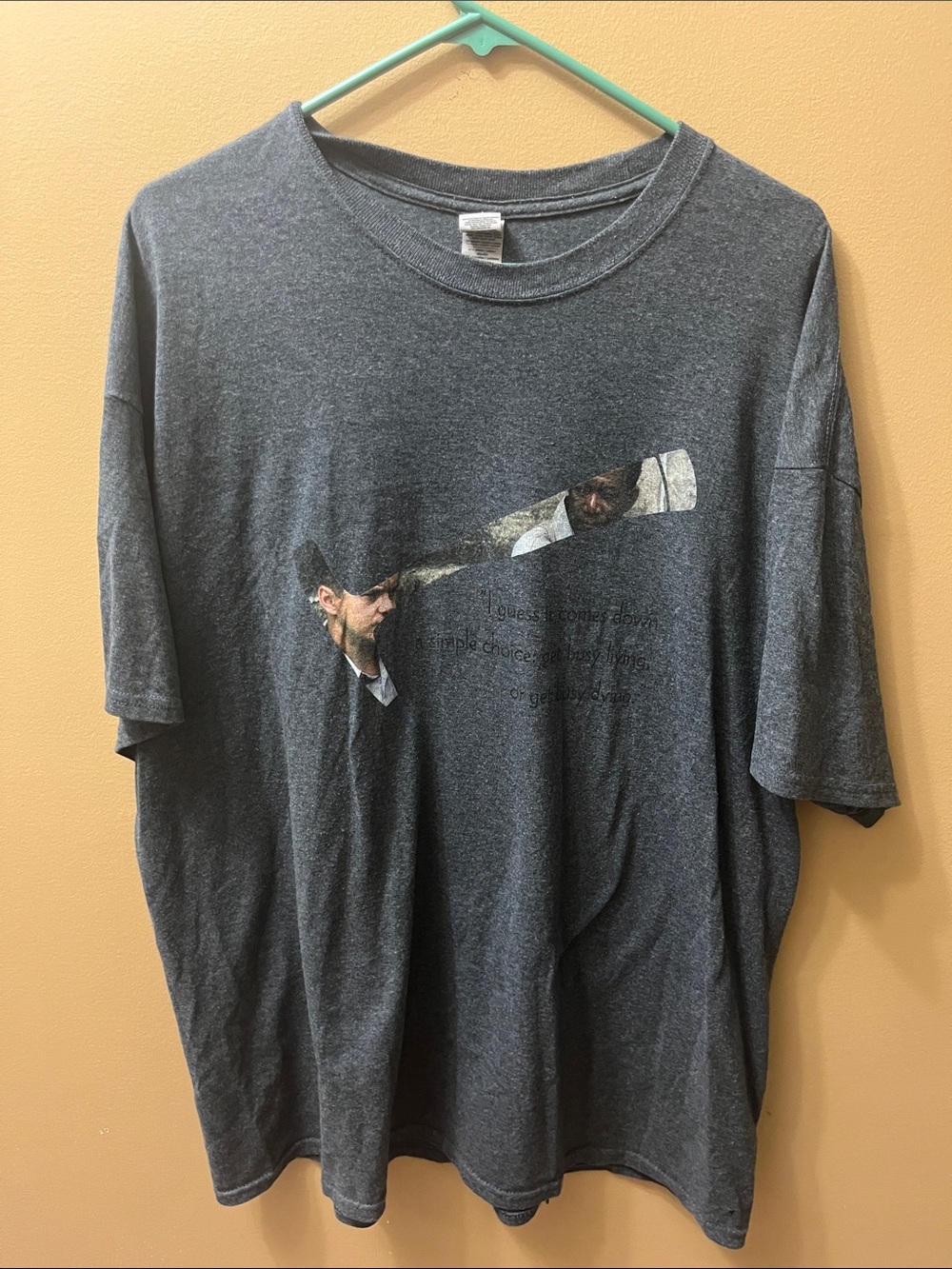Shawshank Redemption Movie T-Shirt Morgan Freeman Get busyliving orget busy dyin